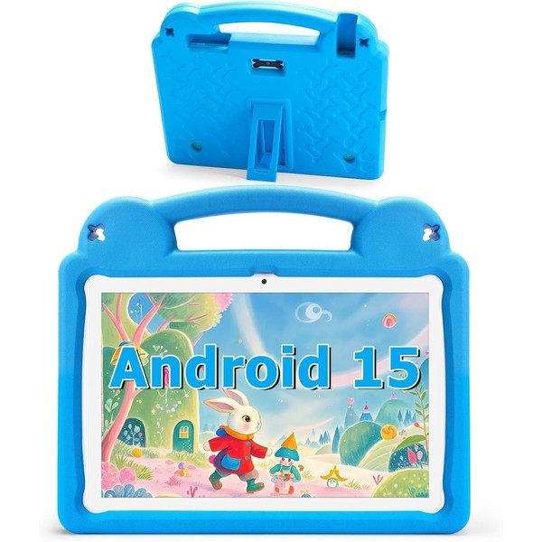 Ruufuuxy Kids Tablet 10 Inch Android 15 Tablet for Kids