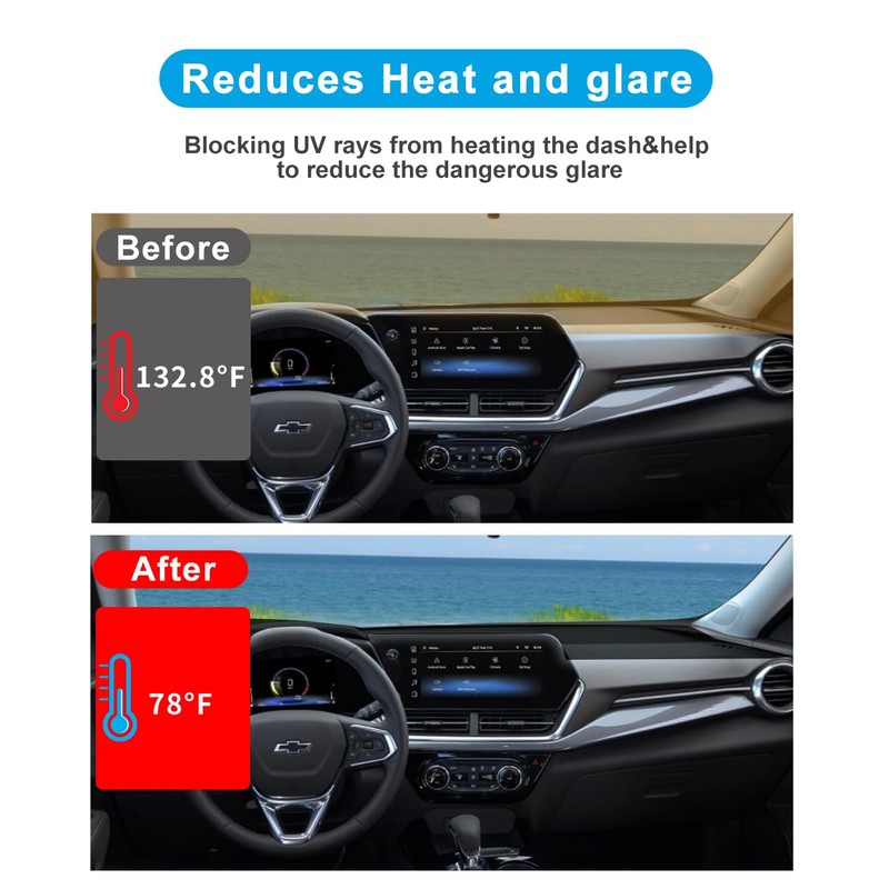 KEPHTH Dash Dashboard Cover for 2025 2026 Chevy Trax Accessories