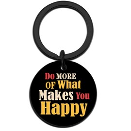 Inspirational Gifts for Men Positivity Gifts Happy Keychain Friends Gift for Men Women Spiritual Gift for Men Friendship Motivational Birthday Gift Ideas Unique Quotes Keyring