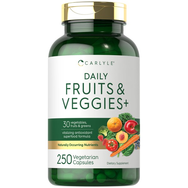 Carlyle Fruits and Veggies Supplement | 250 Capsules | Made
