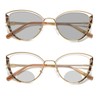 mincl Anti-fatigue Women Cat Eye Bifocal Reading Glasses Fashion Outdoor