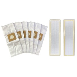 6 Pack Replacement Type Y Hoover Windtunnel Hepa Bags + Hepa Filter. Compatible with Hoover Self Propelled Upright Vacuum Cleaners