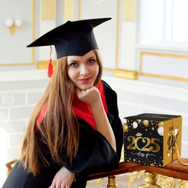 DEARMAMY Graduation Cap Card Box Graduation Season Party Supplies Congrats Grad Decorations For College Graduations