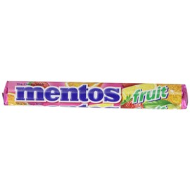 Mentos Chewy Candy, Mixed Fruit Flavor, 1.32 Oz Rolls-(Pack Of 30) By Perfetti
