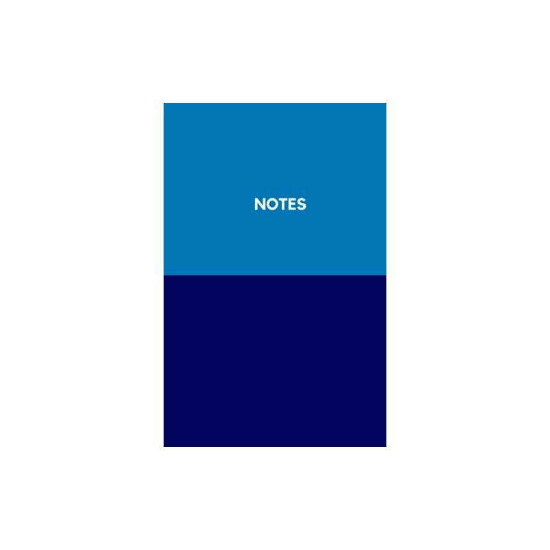 Deep Blue Notes Journal: 250 Lined & Dotted Pages for