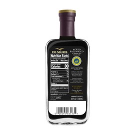 De Nigris Balsamic Vinegar Of Modena Excellence Line, Orange Eagle Harmonious Flavor, 8,5 Oz (250ml) | Balsamic Vinegar From Modena Italy, Soft and fragrant taste, Aged