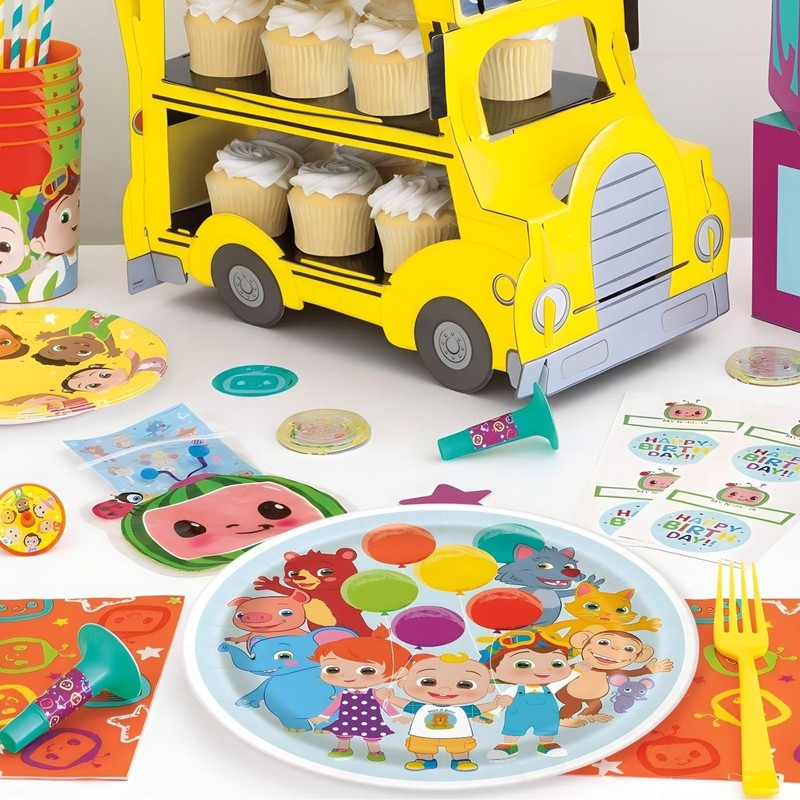 Cocomelon Round Dinner Plates- 9" I Pack of 8