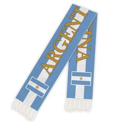 5 FT Argentina Scarf,60 inch Argentine National Flag Decor,Double Side Digital Printed 75D Polyester Banner