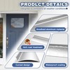 3PCS 40inch Door Rain Drip Guard for Windows Drip Cap