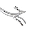 4PCS Cutlery Rest Silver Chopstick Stand Electroplated Polished Zinc Alloy
