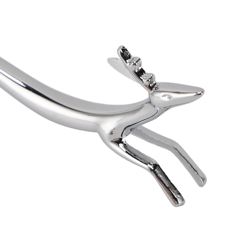 4PCS Cutlery Rest Silver Chopstick Stand Electroplated Polished Zinc Alloy