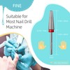 HYTOOS Fine Long 5 in 1 Nail Drill Bits, 20mm