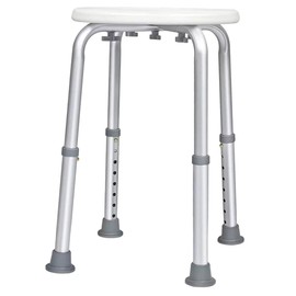 PACKOVE Household Bathroom Stool Non-Skid Foot Pads Compact Shower Chair for Seniors Boys and Girls and Pregnant Women Stable and Skid-Resistant Seat for Inside Shower and Bathtub Use