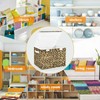CaTaKu Large Fabric Storage Bins With Lids, Brown Leopard Print
