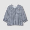 JAJU [JAJU/자주] 여 피치스킨 9부 파자마 세트_라이트 네이비 [JAJU] Women's