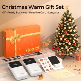 AI Hand Warmers Rechargeable 2 Pack, 4 Heat Levels (104–131°F), Real-Time Temp & Battery Display, Electric Hand Warmers, Fast Heating, Fits in Gloves/Pocket, Gifts for Women & Men