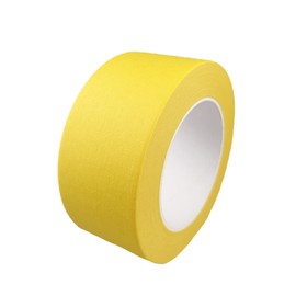 Baijixin 2 Inch Yellow Wide Masking Tape, Yellow Painters Tape for Home, Office, School Stationery, DIY Art, Crafts, Labeling (2 Inch X 55 Yard)