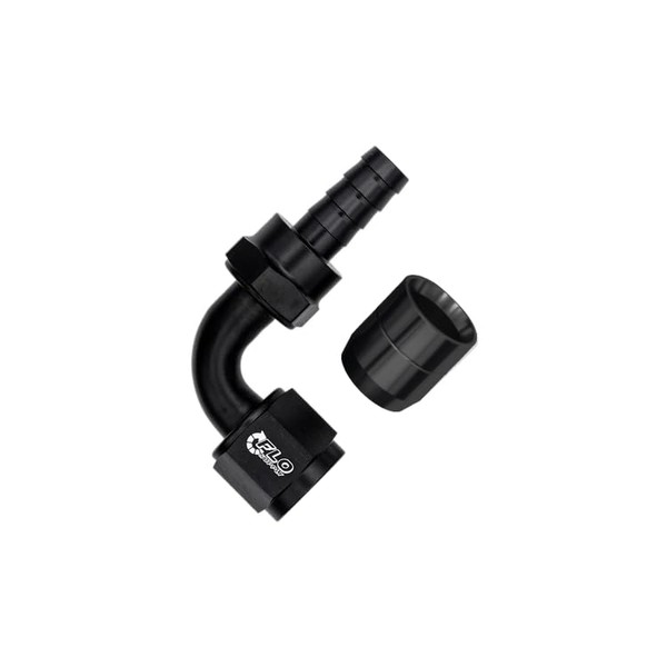 Flo Supply 8AN Crimp 90 Degree Swivel Hose End