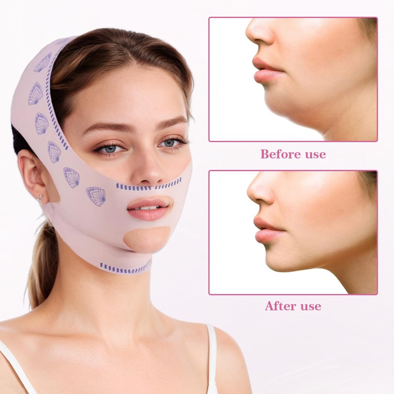 2 PCS Chin Strap for Double Chin V Line Face