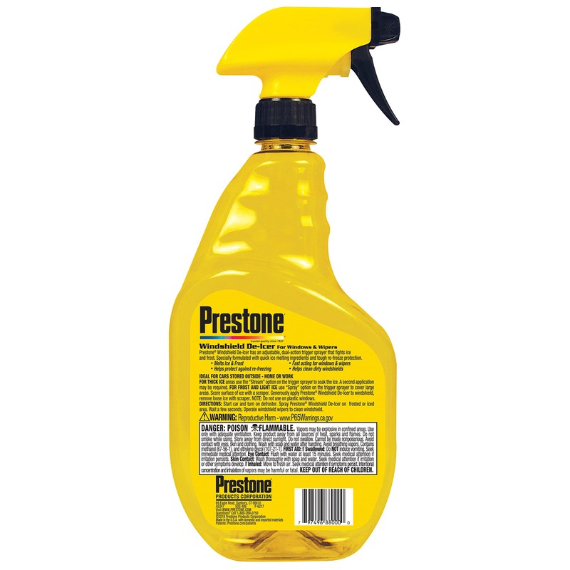 Prestone Trigger Spray Windshield De-Icer, 32 oz., Pack of 6