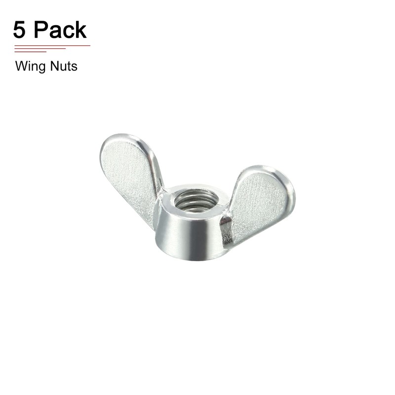 DTGN M5x4.8mm Butterfly Nut Wing Nut Wing Nut 5pcs Construction