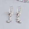 FIVE-D Stud Earrings Horse Pony Gallop 925 Silver, Silver