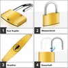 Diyife Brass Padlock 40 mm, Pack of 2, 6 Keys,