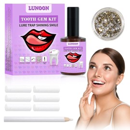 FEXPDL Tooth Gem Kit DIY Tooth Gem Kit Fashionable Removable Tooth Ornaments Tooth Crystal Decoration for Tooth Decor Purple