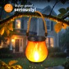 2 Pack Solar Flame Lantern Lights — Flickering Flame Hanging
