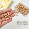 100PCS Wooden Push Pins – Decorative Thumb Tacks for Cork