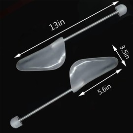 WOCTDTHW Shoe Trees for Sneakers 12 Pairs White Shaper Plastic Men Shoe Stretcher Shape Boot Holder