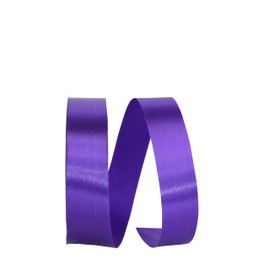 Reliant Ribbon Single Face Satin Allure Sfs Ribbon, 1-3/8 Inch X 100 Yards, Regal Purple