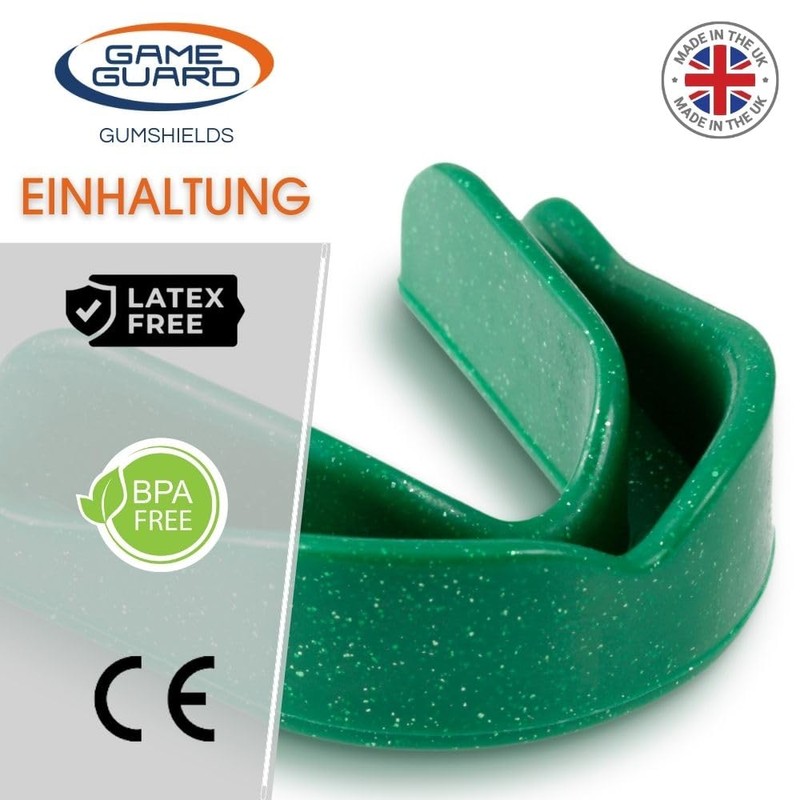 GAME GUARD Gumshield - GREEN SPARKLE - Junior
