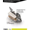 maxx.onLine 2 x 3-hole satellite socket 0.5-2400 MHz, unicable compatible,