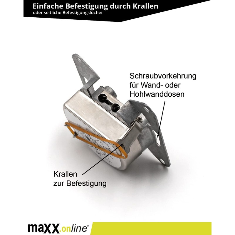 maxx.onLine 2 x 3-hole satellite socket 0.5-2400 MHz, unicable compatible,
