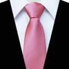 JEMYGINS Men's Zip Tie - Elegant Look in Seconds, pink