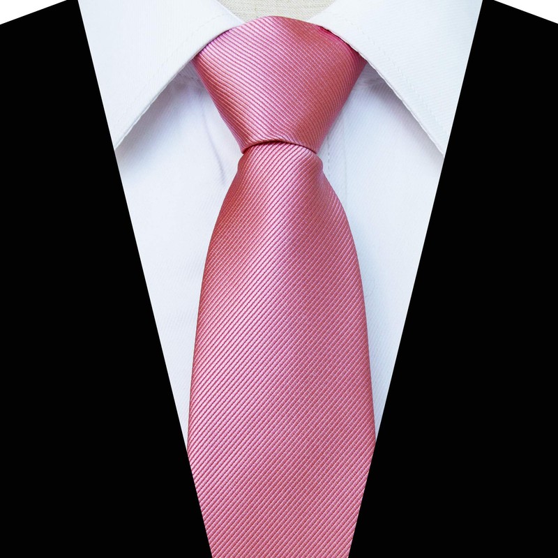JEMYGINS Men's Zip Tie - Elegant Look in Seconds, pink