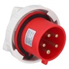 Industrial Socket IP67 Waterproof Aviation Connector 3P+N+E 32A AC 220380V