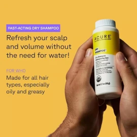ACURE Dry Shampoo - All Hair Types | 100% Vegan | Certified Organic + Free Gift