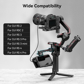 (Nueva versión) SMALLRIG Soporte de Monitor de Cámara Ajustable con Abrazadera NATO de Liberación Rápida, Soporte de Zapata Fría, para dji RS 2/ RSC 2/RS 3/RS 3 Pro/RS 3 Mini/RS 4/RS 4 Pro-3026B