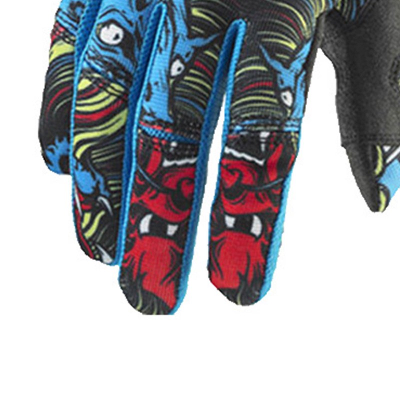 1 Pair Blue Motorcycle Sport Gloves Fashionable Non Slip 2