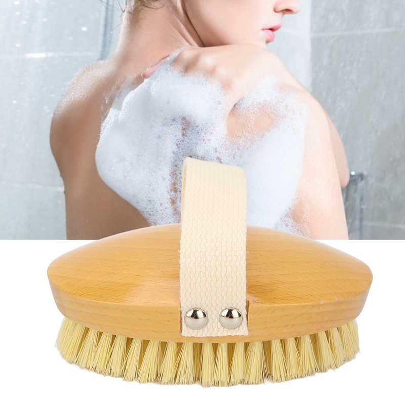 Massage Body Bath Brush Lymphatic Drainage Exfoliating Detox Deep Cleaning