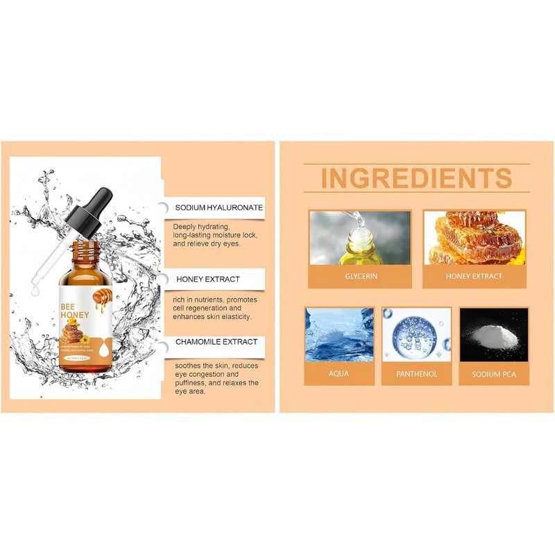 Suero Ocular de Miel – Hidrata y Calma Ojos Secos,