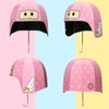 Helmet Umbrella Cartoon Pattern 10 Ribs UV Resistance Long Handle