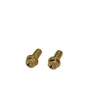 POSH 810750-015 2PCS 24K Small Flange Hex Bolts 24K Plated