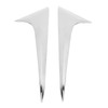 2Pcs/Set Rear Window Side Spoiler Wing Splitter Trim ABS Chrome