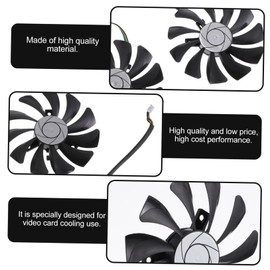 DOITOOL 1 Pair Video Replacement Fans Durable Graphics Card Cooling Fan for Easy Installation and Removal Lightweight Design for Various Gpus