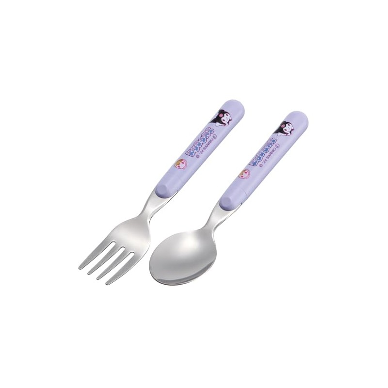 Skater SFR1-A Sanrio Chromi Mashugummy Spoon and Fork Set, Cutlery,