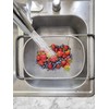 Makerstep Over the Sink Colander Strainer Basket Stainless Steel, For