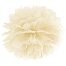 Pom Pom Pon pon di carta CREMA 25 cm DECORAZIONE MATRIMONIO